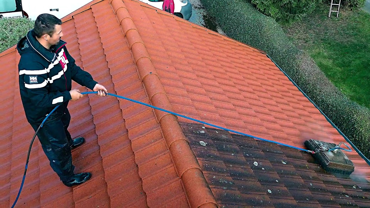 tvätta taket före och efcter